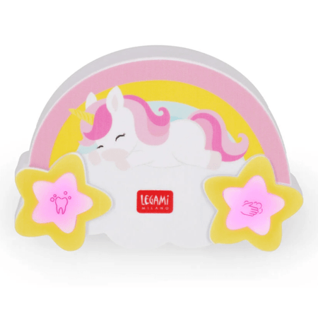 Temporizador 2 em 1 - Unicórnio para mãos e dentes - Legami - Papelaria Encantada