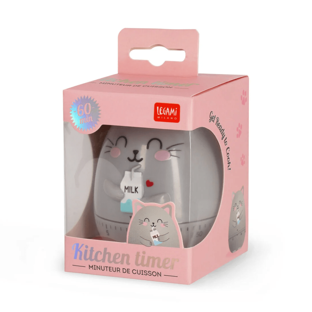 Temporizador de cozinha gato Legami - Papelaria Encantada