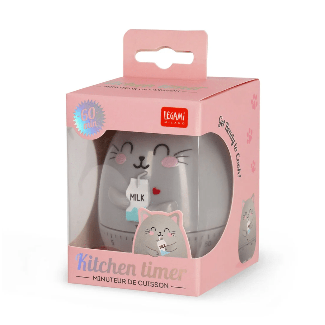 Temporizador de cozinha gato Legami - Papelaria Encantada