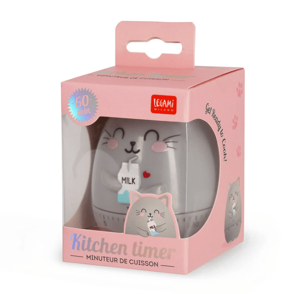 Temporizador de cozinha gato Legami - Papelaria Encantada