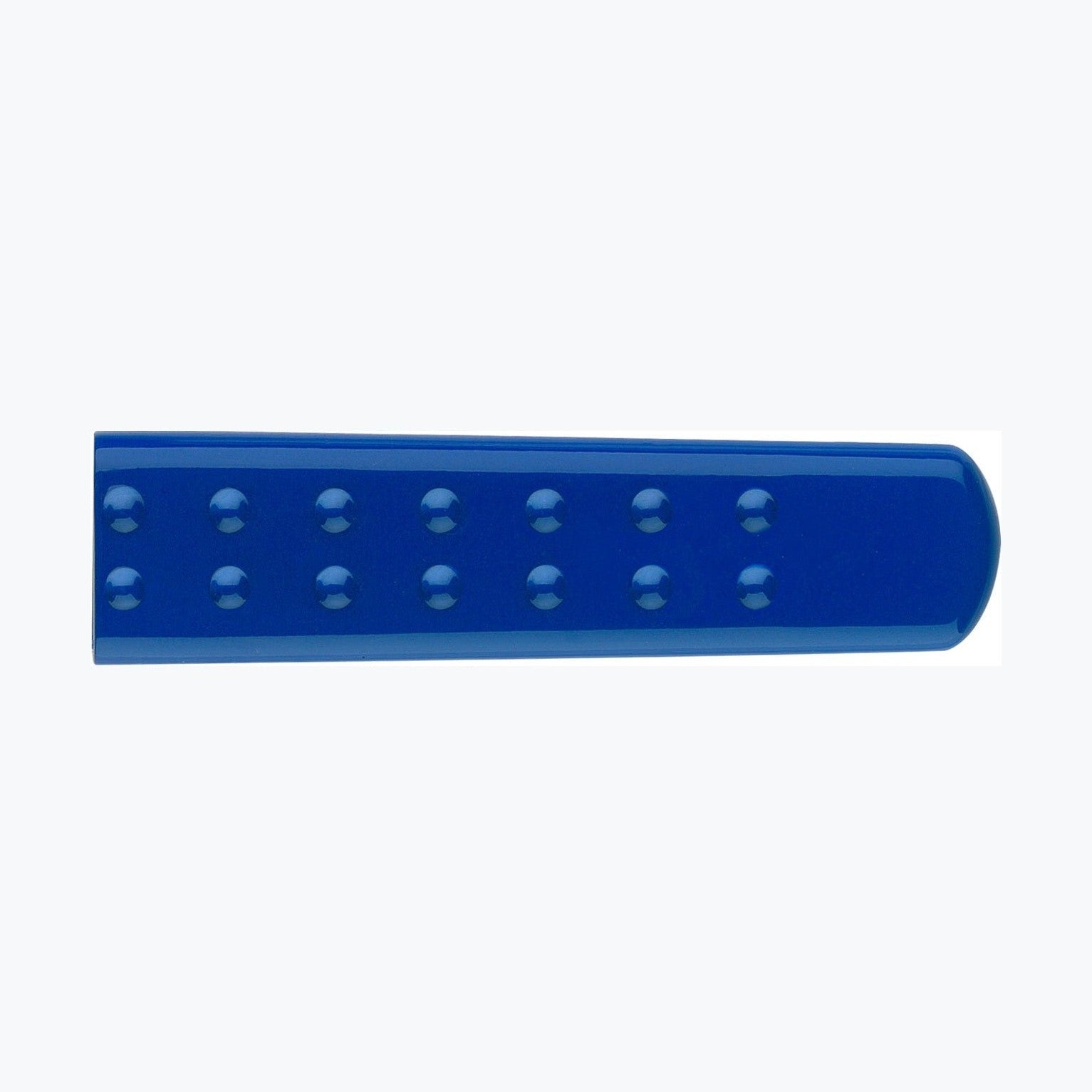 Tesoura Faber-Castell Grip com proteção L+R Azul - Papelaria Encantada
