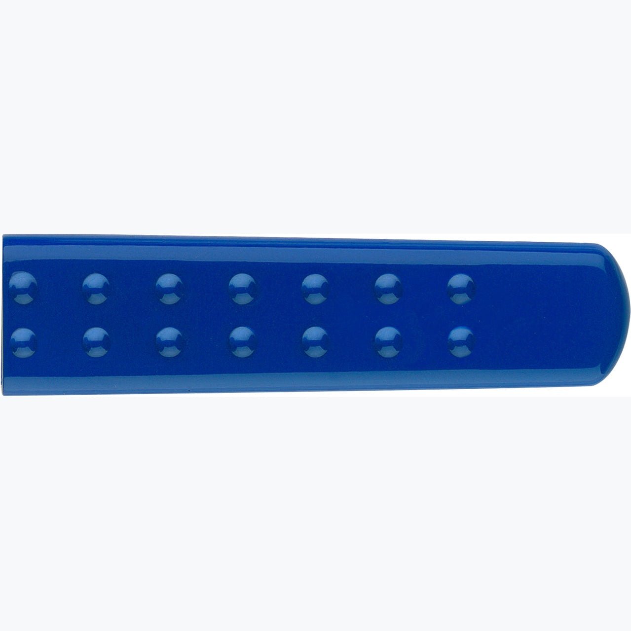 Tesoura Faber-Castell Grip com proteção L+R Azul - Papelaria Encantada