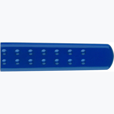 Tesoura Faber-Castell Grip com proteção L+R Azul - Papelaria Encantada
