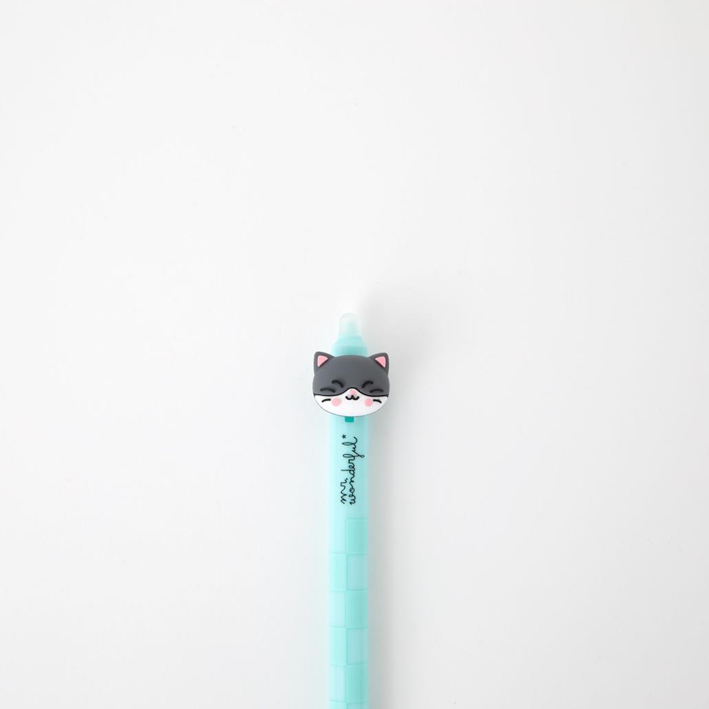 Esferográfica apagável e retrátil Gato Mr.wonderful