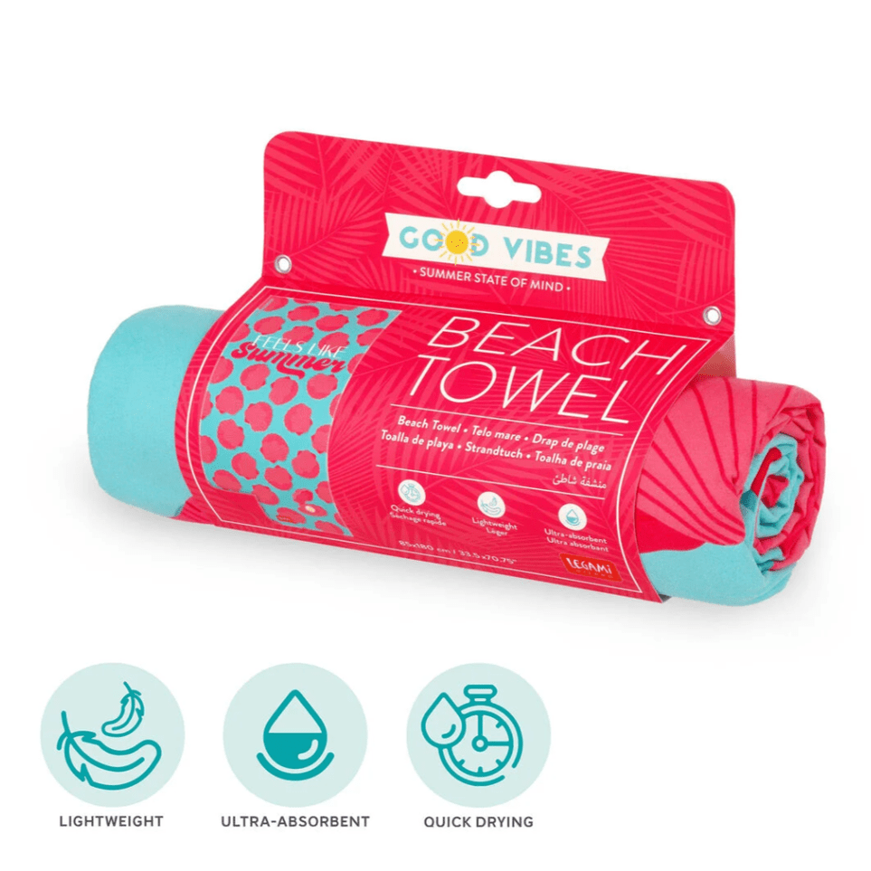 Toalha de praia Legami Conchas - Papelaria Encantada