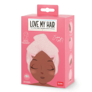Toalha Turbante Gato - Legami - Adoro o Meu Cabelo - Papelaria Encantada