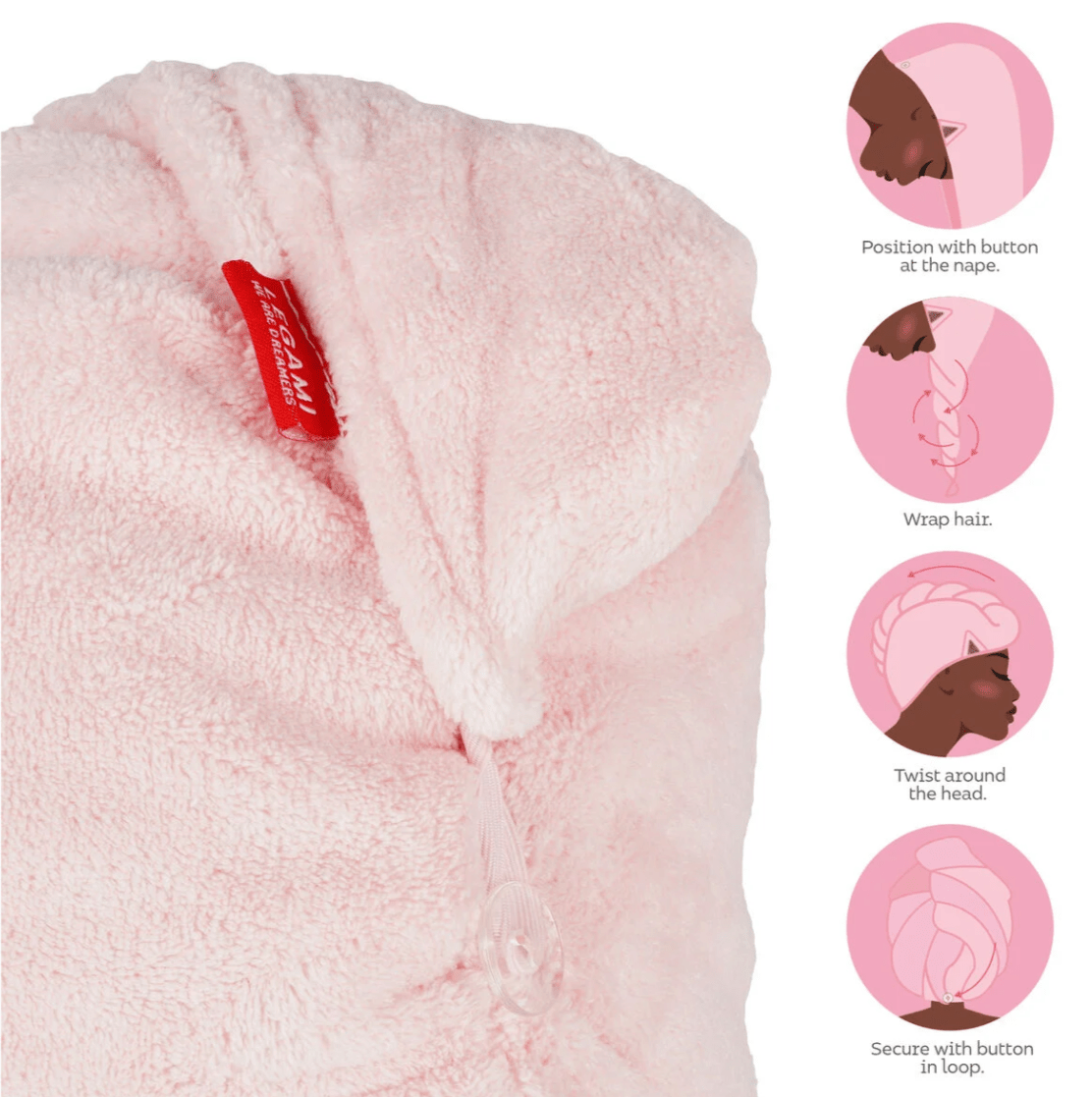 Toalha Turbante Gato - Legami - Adoro o Meu Cabelo - Papelaria Encantada