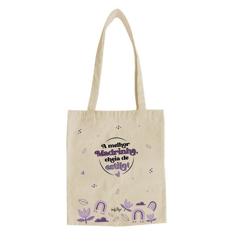 Tote bag a melhor madrinha cheia de estilo - Papelaria Encantada