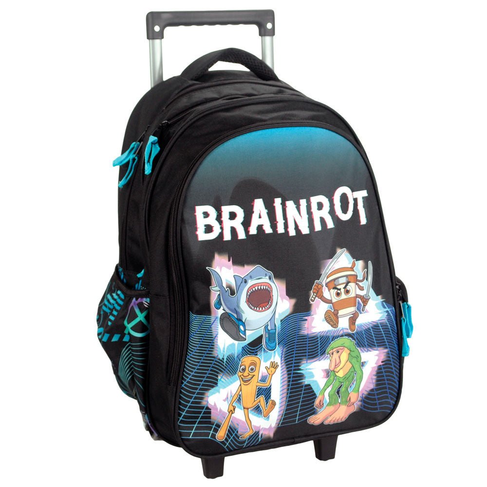 Trolley Escolar BrainRot 46cm - Papelaria Encantada