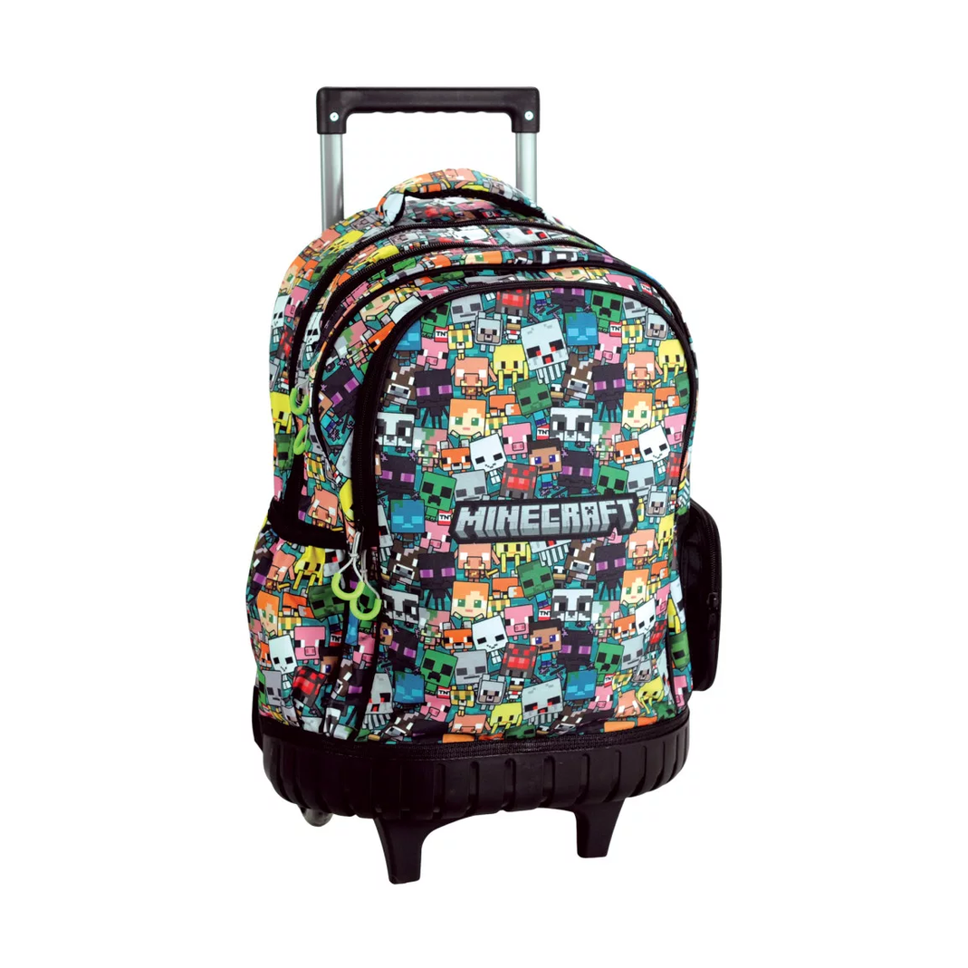 Trolley escolar Minecraft premium 42cm - Papelaria Encantada