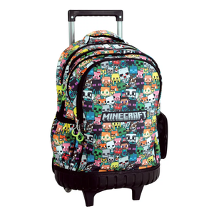 Trolley escolar Minecraft premium 42cm - Papelaria Encantada