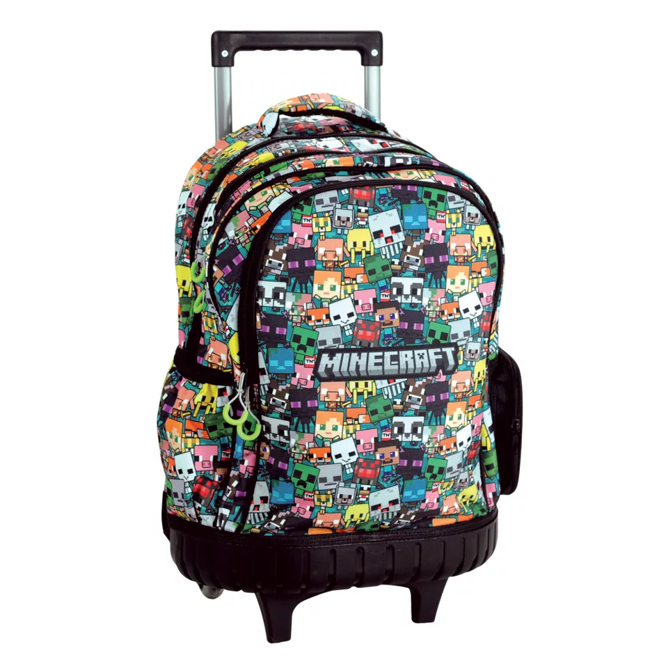 Trolley escolar Minecraft premium 42cm - Papelaria Encantada