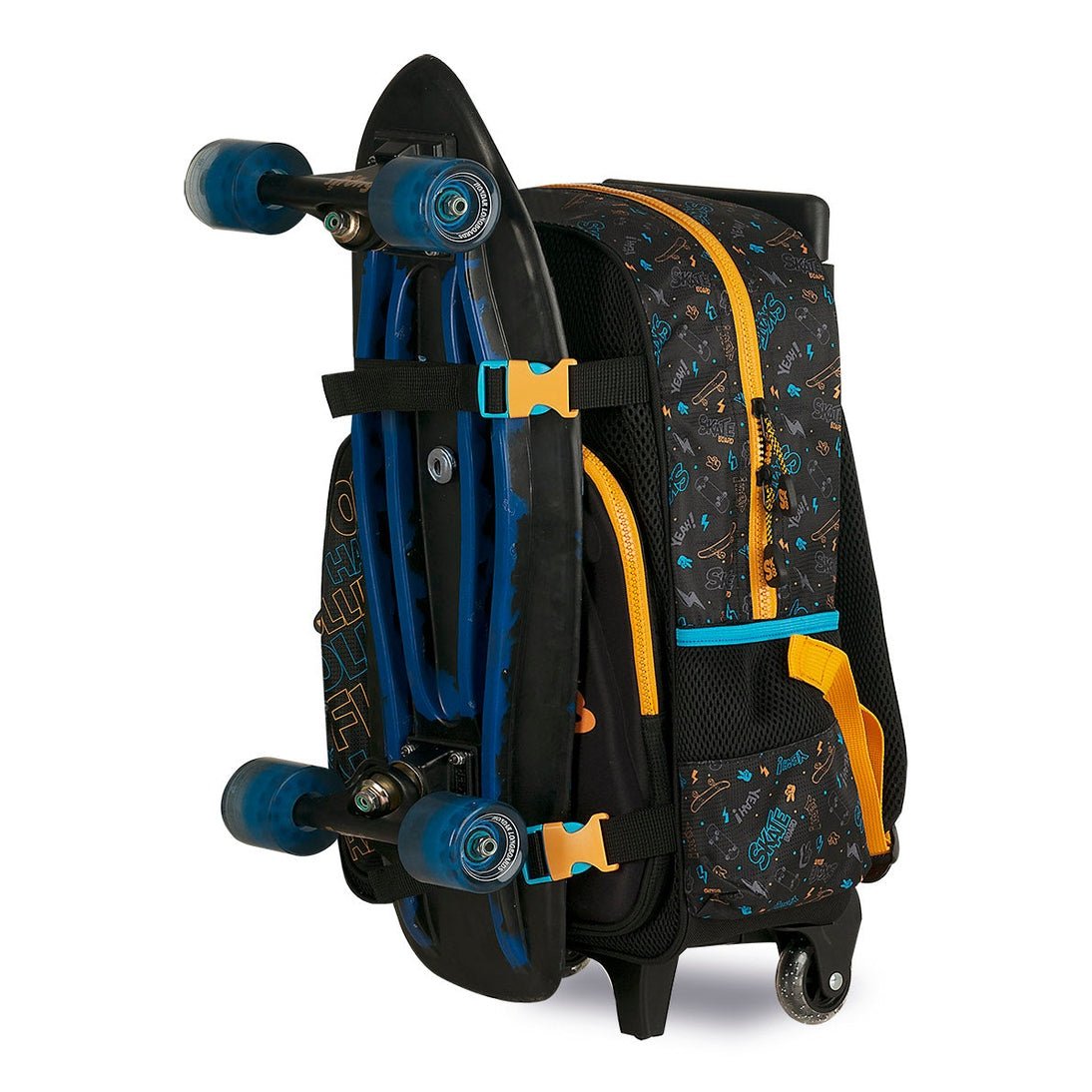 Trolley escolar Skate 40cm - Papelaria Encantada