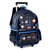 Trolley escolar VideoGame 40Cm - Papelaria Encantada