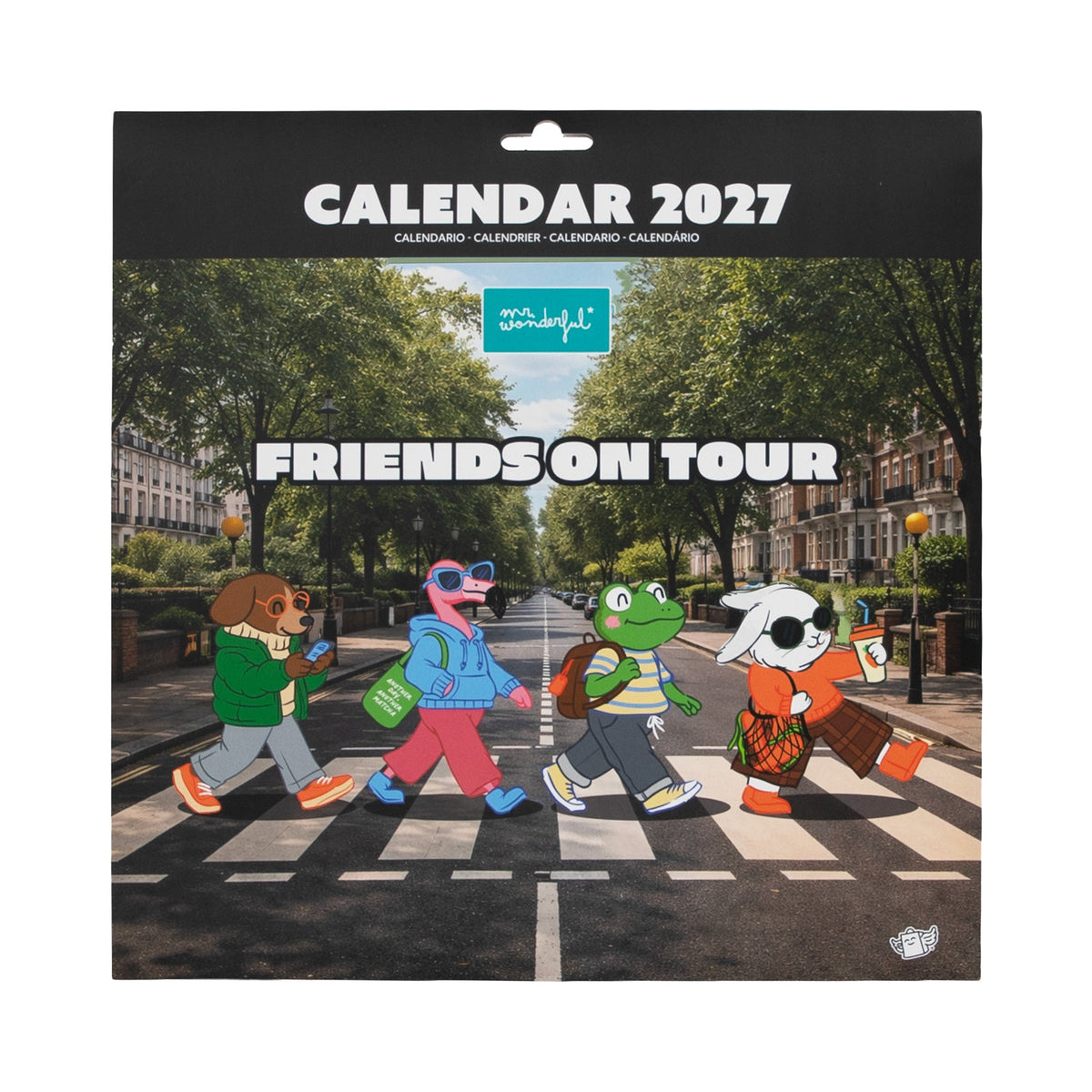 Calendário de parede Mr. Wonderful Friends on Tour 2027 — fotografia oficial 01