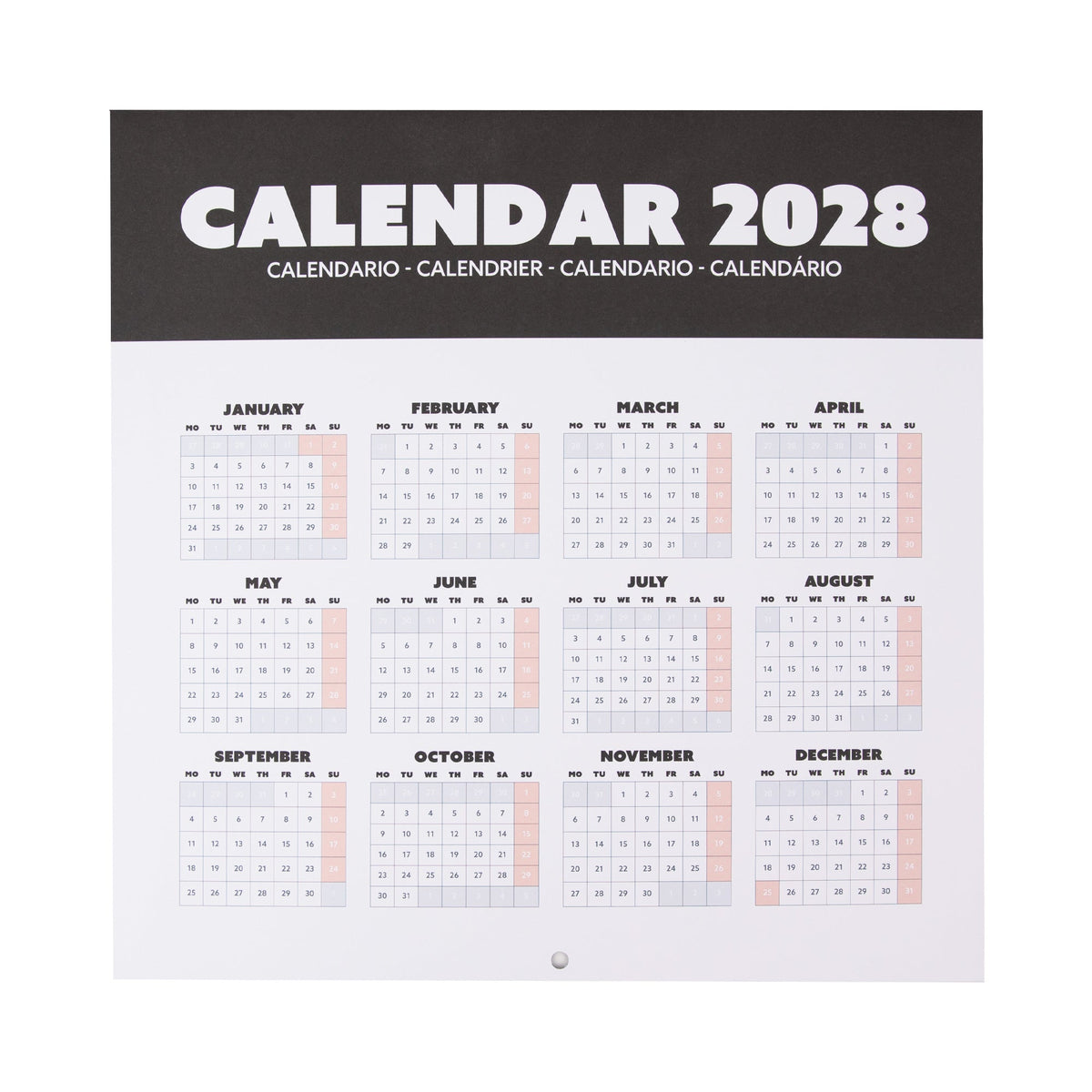 Calendário de parede Mr. Wonderful Friends on Tour 2027 — fotografia oficial 07