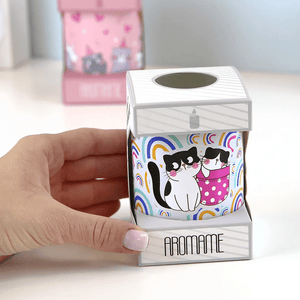 Vela Aromática gatos - coco - Papelaria Encantada