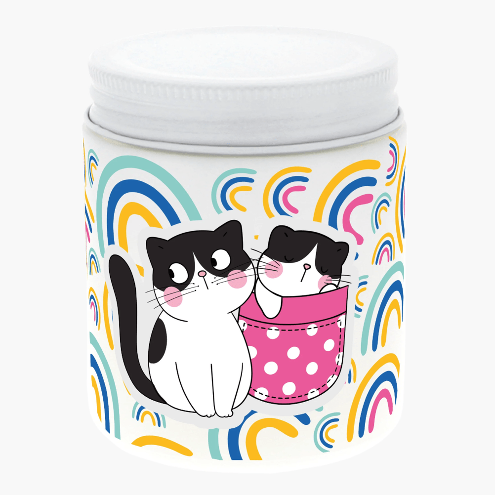 Vela Aromática gatos - coco - Papelaria Encantada