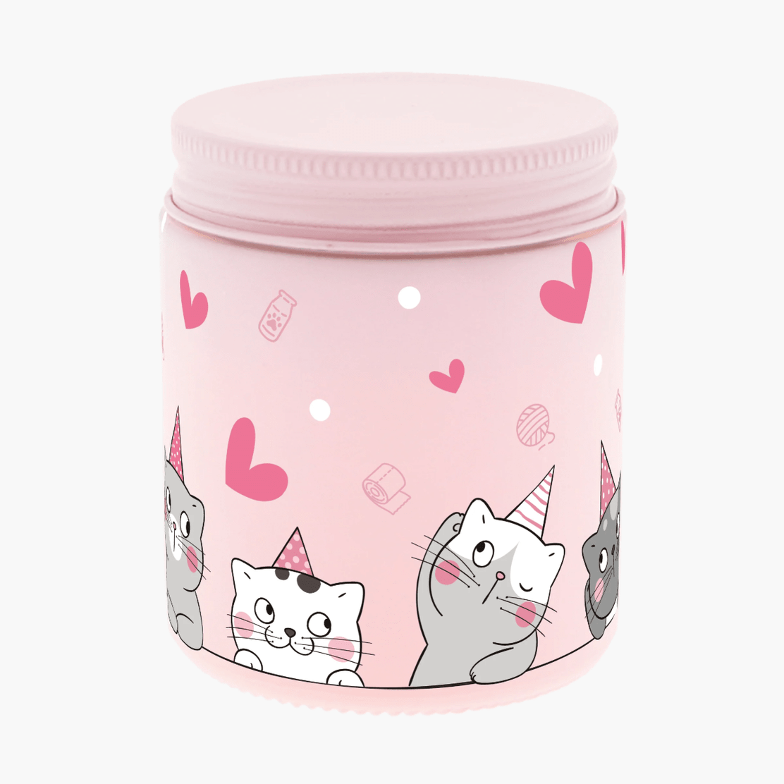 Vela Aromática Gatos - Rosas - Papelaria Encantada