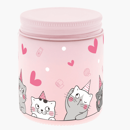 Vela Aromática Gatos - Rosas - Papelaria Encantada