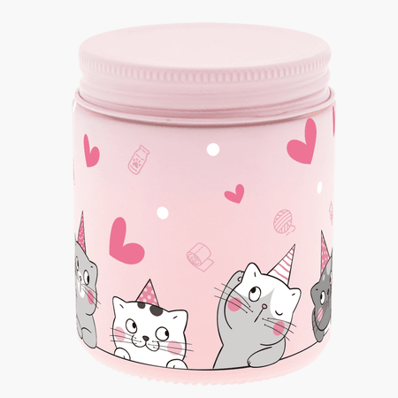Vela Aromática Gatos - Rosas - Papelaria Encantada