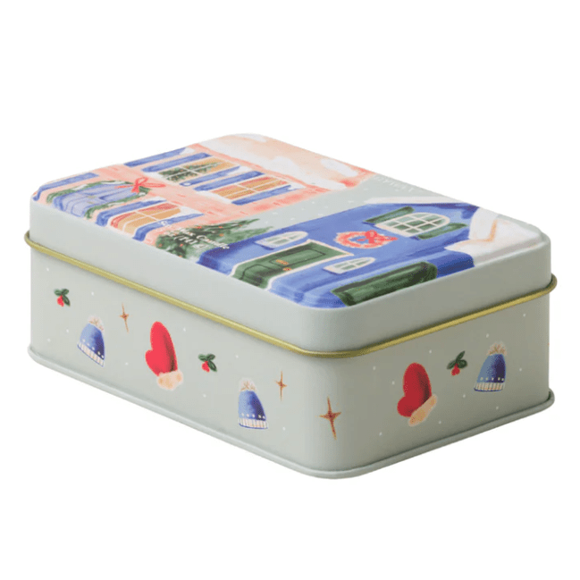 Vela de cera de soja para bairro de Natal | Bálsamo de inverno | 141g - Papelaria Encantada