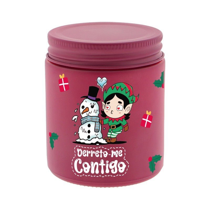 Vela de Natal "Derreto - me contigo" - Papelaria Encantada