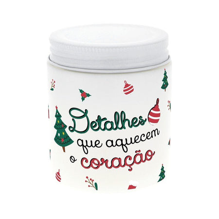 Vela de Natal "Detalhes que aquecem o coração" - Papelaria Encantada