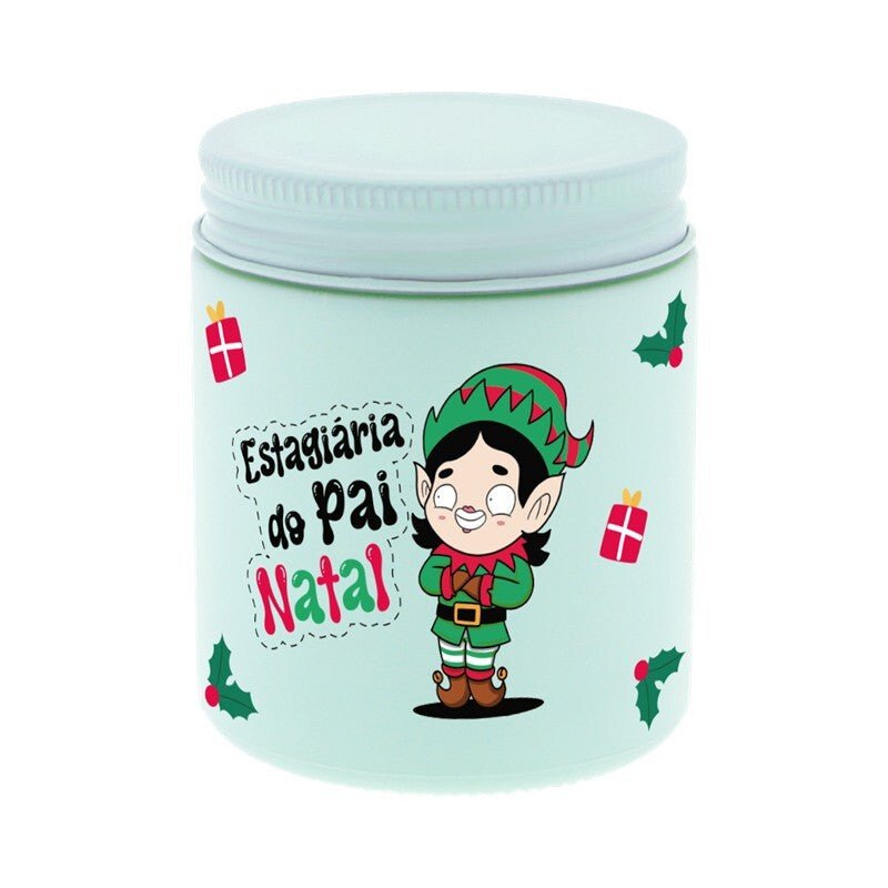 Vela de Natal "Estagiaria do Pai Natal" - Papelaria Encantada