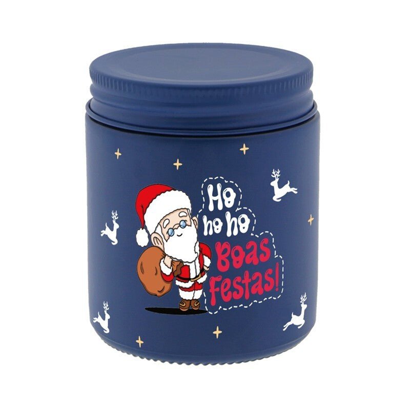 Vela de Natal "Ho Ho Boas Festas" - Papelaria Encantada