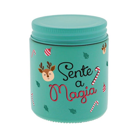 Vela de Natal "Sente a Magia" - Papelaria Encantada