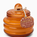 Vela de vidro Beam 85g - Laranja - Especiarias de abóbora - Papelaria Encantada